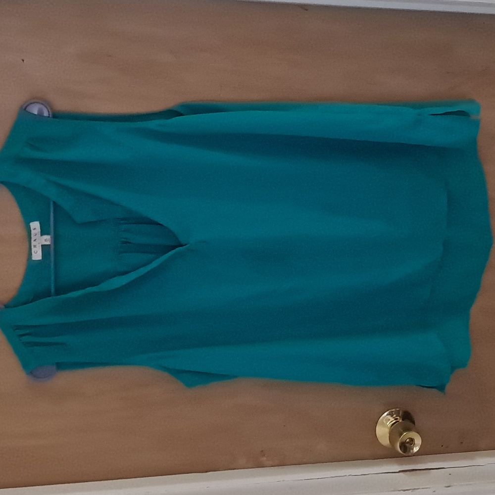 Teal Chaus blouse